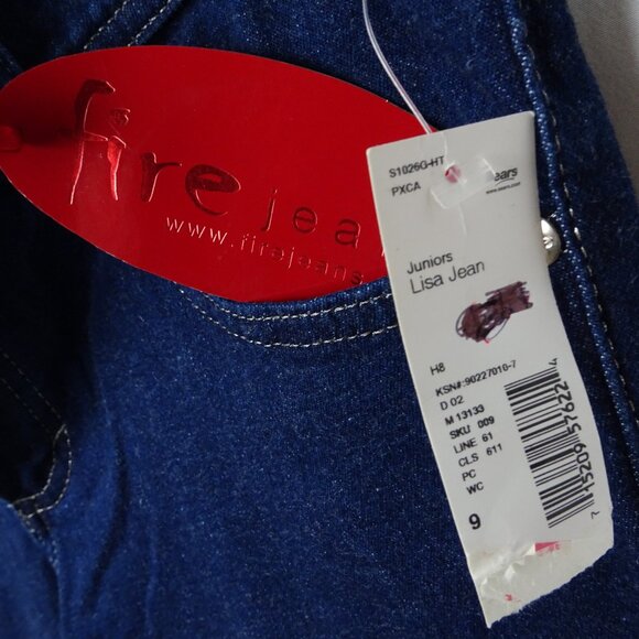 Y2K Vintage Fire Jeans Juniors Lisa Skinny Jeans Size 9 - Picture 6 of 8
